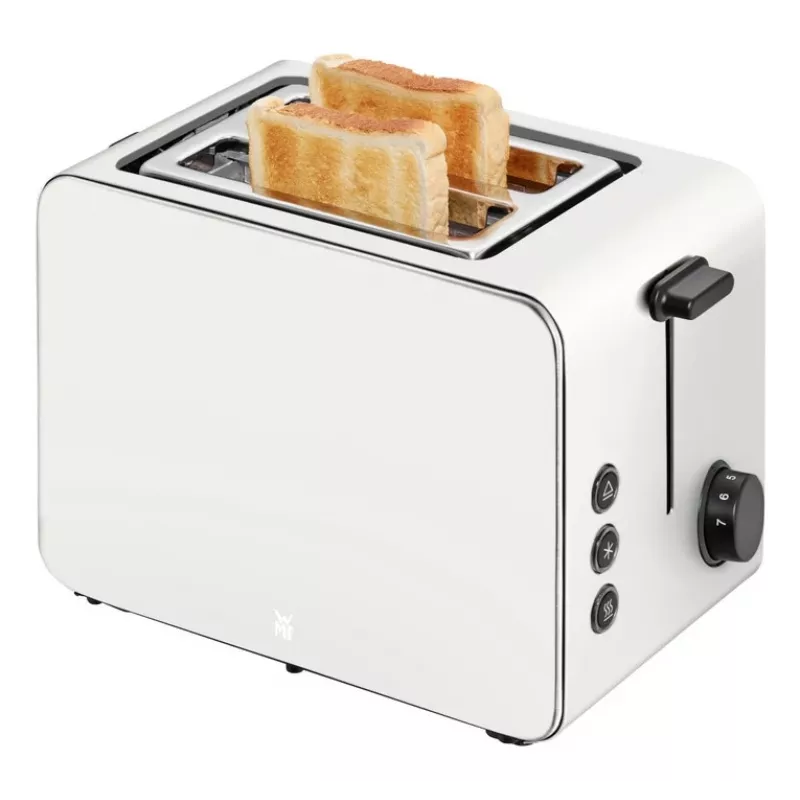 WMF Stelio 414210001 Toaster, 2 slices, stainless steel, Paper Grey, 1050 W