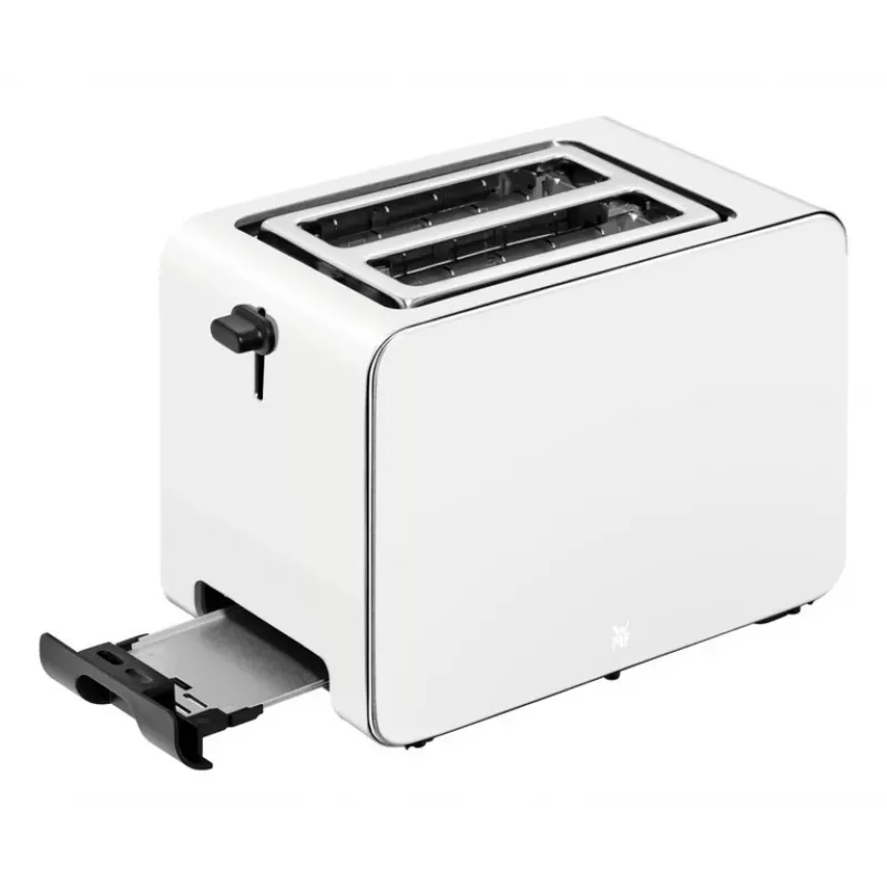 WMF Stelio 414210001 Toaster, 2 slices, stainless steel, Paper Grey, 1050 W
