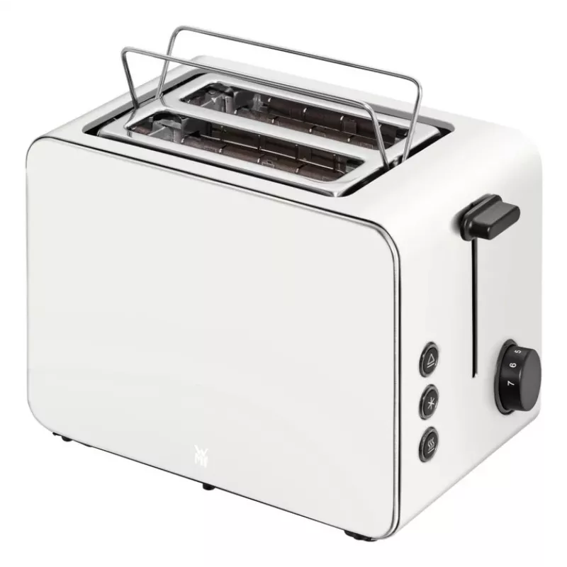 WMF Stelio 414210001 Toaster, 2 slices, stainless steel, Paper Grey, 1050 W