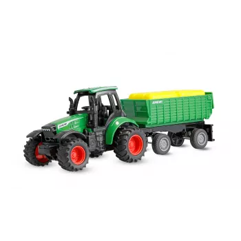 Amewi metal tractor with trailer, 1:64, RTR, green