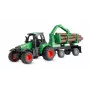 Amewi metal tractor with forestry trailer, 1:64, RTR, green