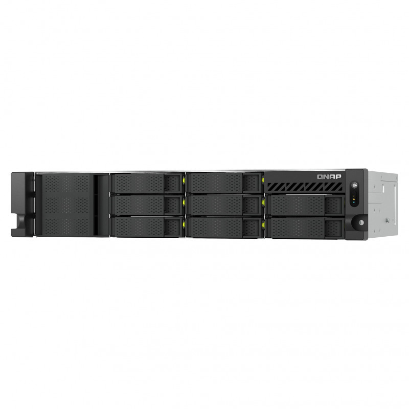 QNAP TS-h1073BXeU-RP-8G 2U Rack NAS, Ryzen Embedded V1780B, 8 GB DDR4, Redundant PSU