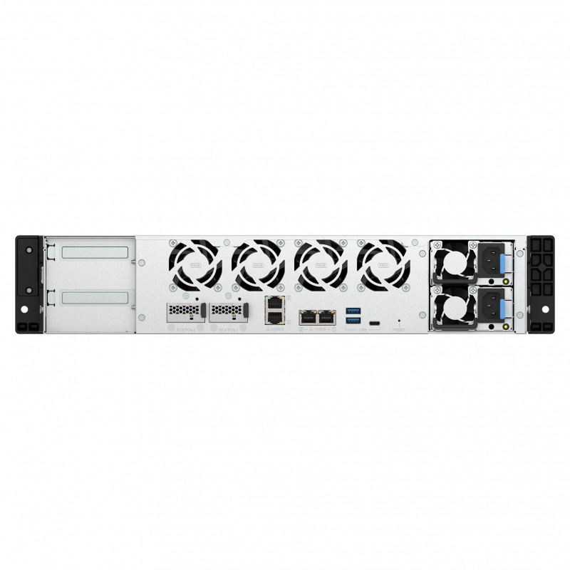 QNAP TS-h1073BXeU-RP-8G 2U Rack NAS, Ryzen Embedded V1780B, 8 GB DDR4, Redundant PSU