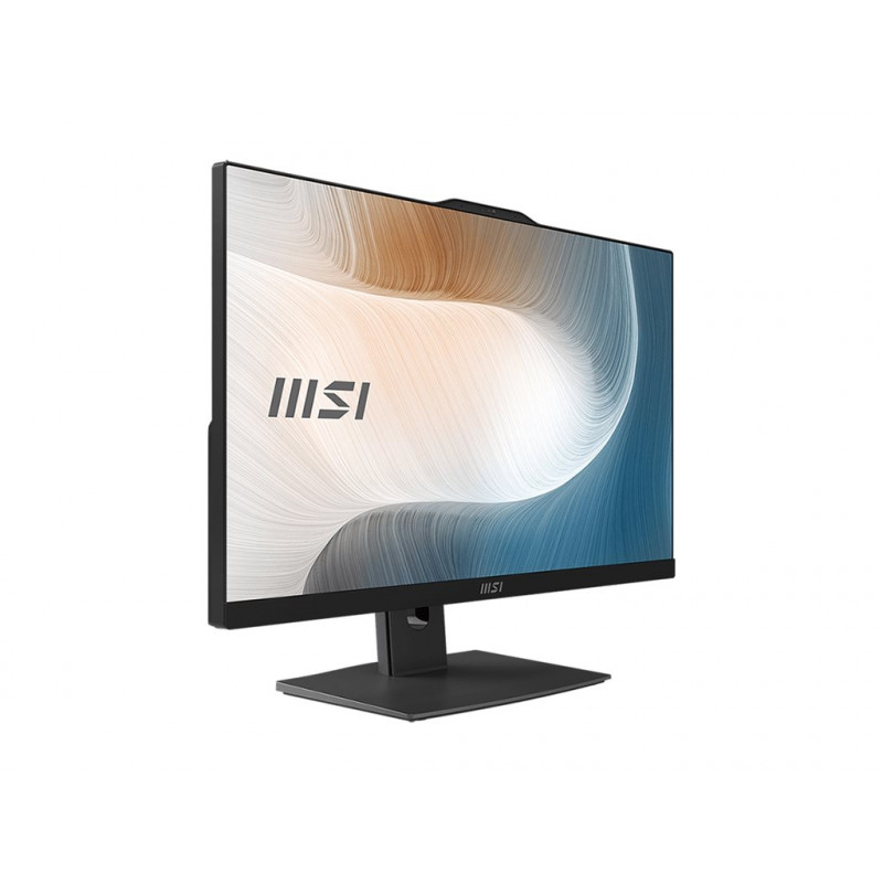 MSI Modern AM242P 1M-2269XEU All-in-One PC, 23.8", Intel Core 5 120U, 8 GB RAM, 512 GB SSD, Black