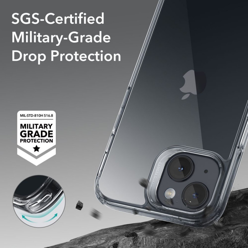 ESR Ice Shield Case for Apple iPhone 15 Plus / 14 Plus, ESR709, Clear