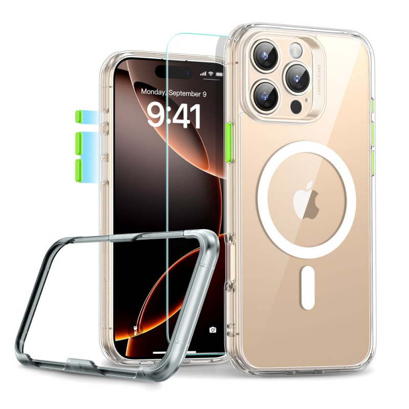 ESR Classic Pro Set HaloLock MagSafe Case with Tempered Glass for Apple iPhone 16 Pro Max, Clear
