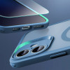 ESR Classic Pro Set HaloLock MagSafe Case with Tempered Glass for Apple iPhone 16, Frosted Blue