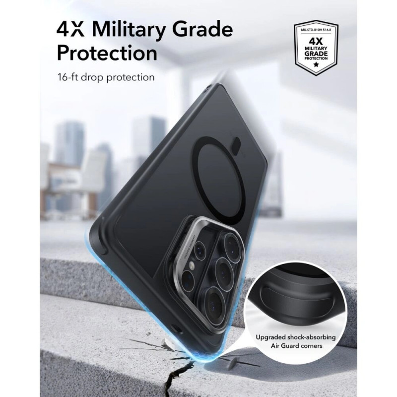 ESR Classic Hybrid Kickstand MagSafe Case for Samsung Galaxy S26 Ultra, Frosted Black