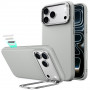 ESR Leather Kickstand MagSafe Case for Apple iPhone 17 Pro Max / 18 Pro Max, Grey