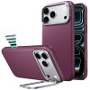 ESR Leather Kickstand MagSafe Case for Apple iPhone 17 Pro / 18 Pro, Deep Burgundy
