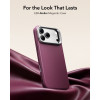 ESR Leather Kickstand MagSafe Case for Apple iPhone 17 Pro / 18 Pro, Deep Burgundy