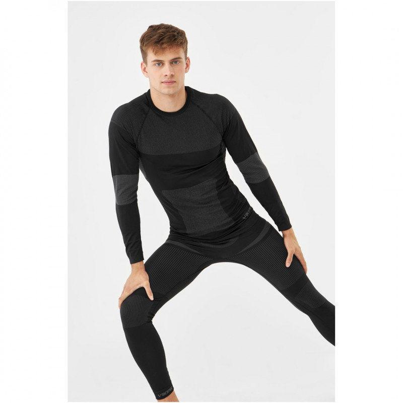 Viking Dante Men's Thermoactive Underwear Set, Black-Grey, size XL