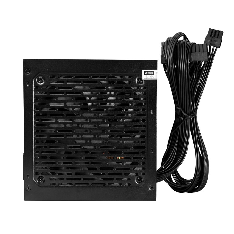 Akyga ATX Power Supply 500 W AK-C2-500, Semi-Modular, P4+4, 2x PCI-E 6+2 Pin, 4x SATA, 2x Molex, 12 cm Fan, 80 PLUS