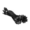 Akyga ATX Power Supply 500 W AK-C2-500, Semi-Modular, P4+4, 2x PCI-E 6+2 Pin, 4x SATA, 2x Molex, 12 cm Fan, 80 PLUS