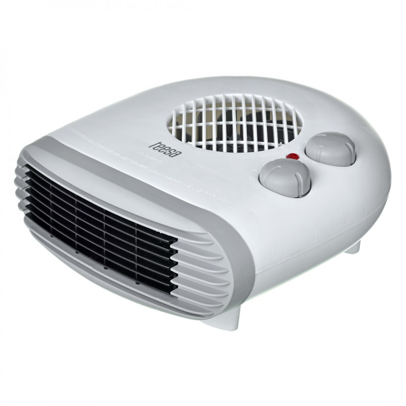 Teesa TSA8027 Electric Fan Heater, Indoor, White, 1000/2000 W