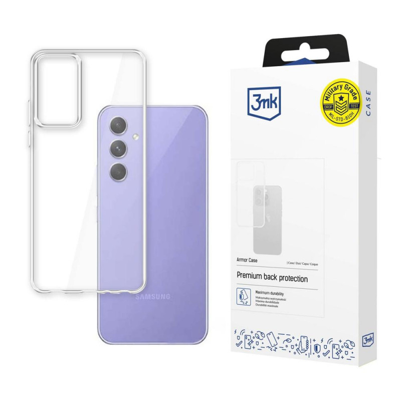 3MK Armor Case Samsung Galaxy A54 5G shock-absorbing case, transparent, 3MK4565
