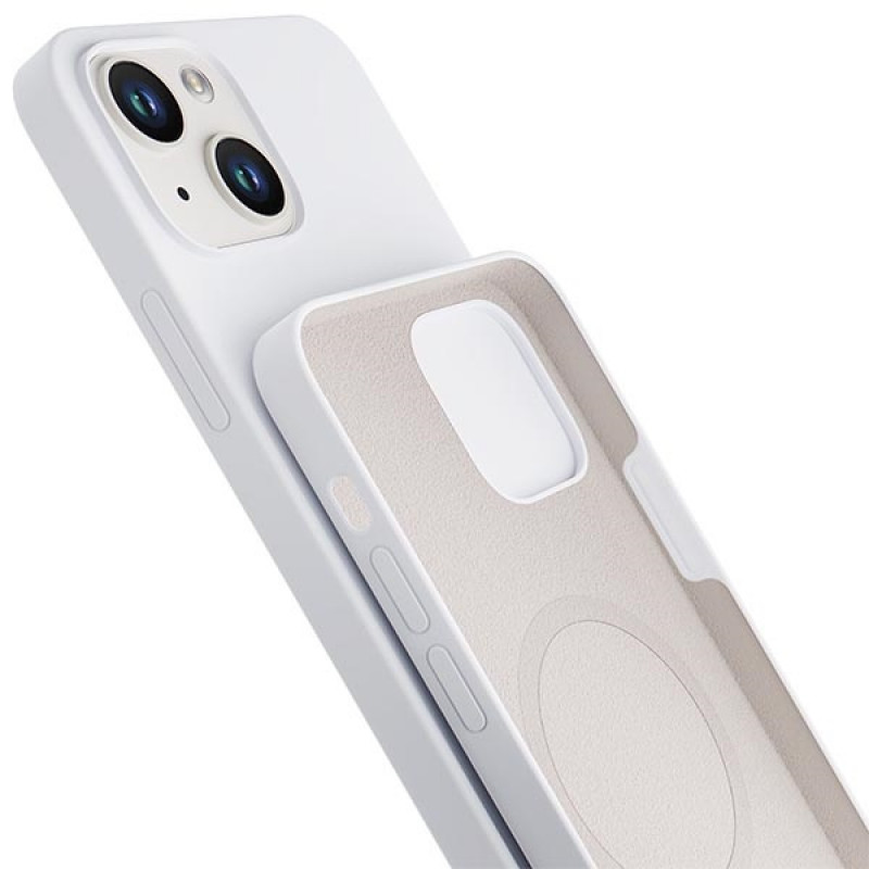 3MK Hardy Case MagSafe Apple iPhone 14 Plus / 15 Plus silicone case, white
