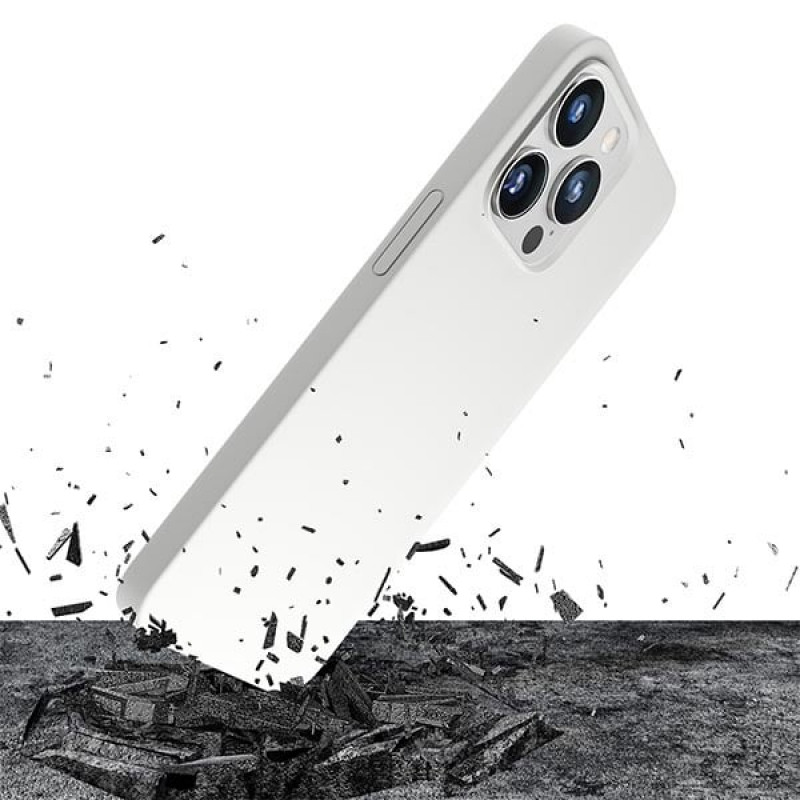 3MK Hardy Case MagSafe Apple iPhone 14 Pro Max silicone case, white
