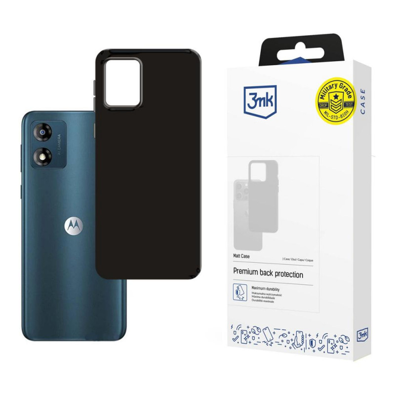 3MK Matt Case Motorola Moto E13 case, black, 3MK4591