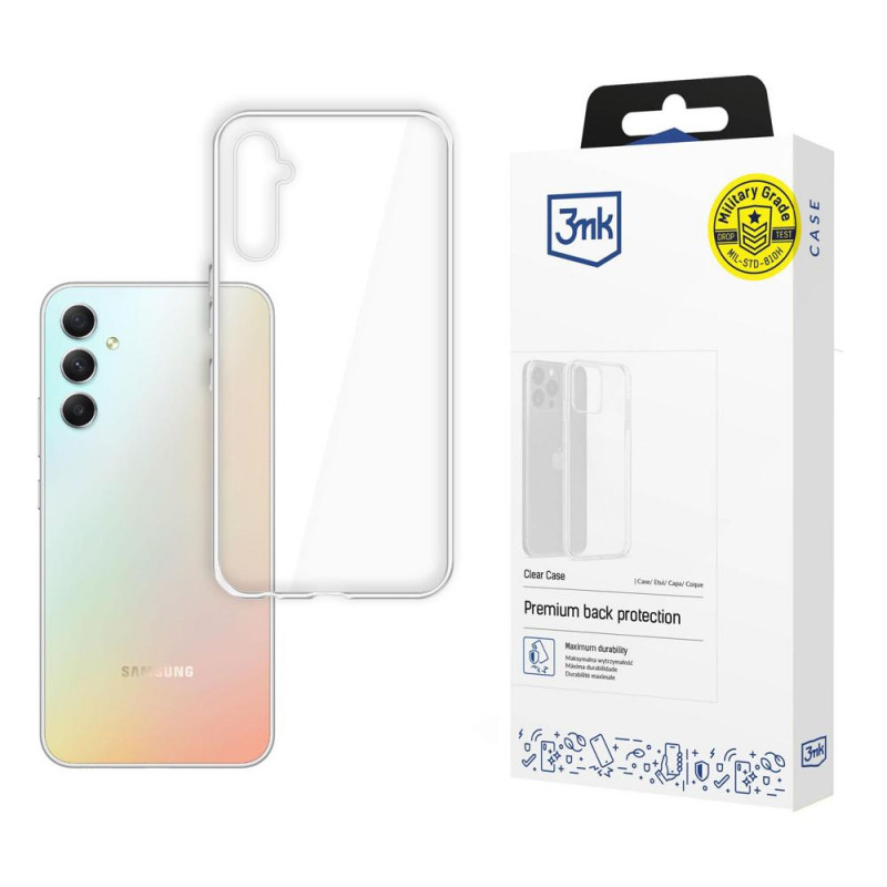 3MK Clear Case Samsung Galaxy A34 5G transparent case, 3MK4600