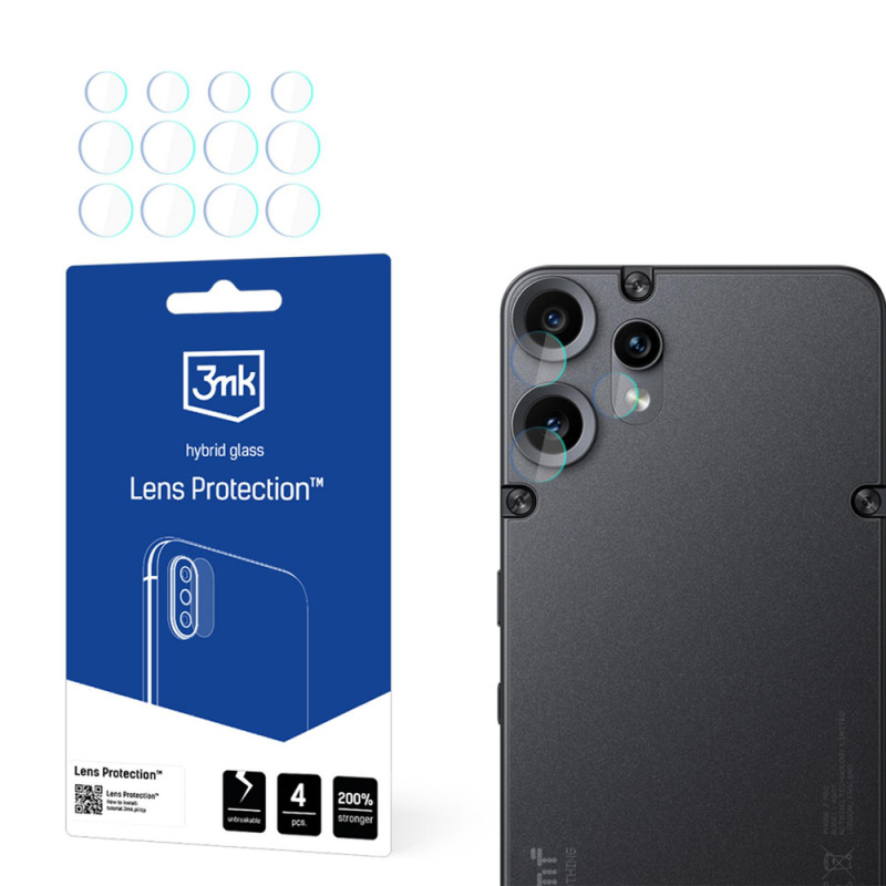 3MK Lens Protection hybrid camera lens glass for CMF Phone 2 Pro by Nothing (4 pcs)