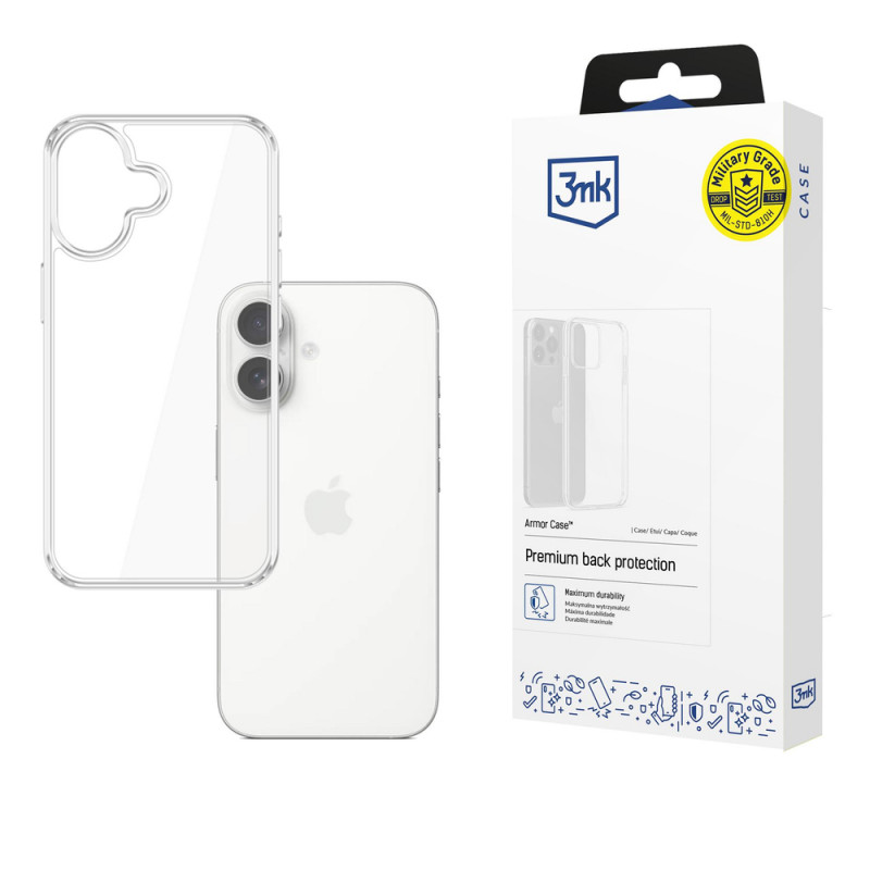 3MK Armor Case for Apple iPhone 17, transparent