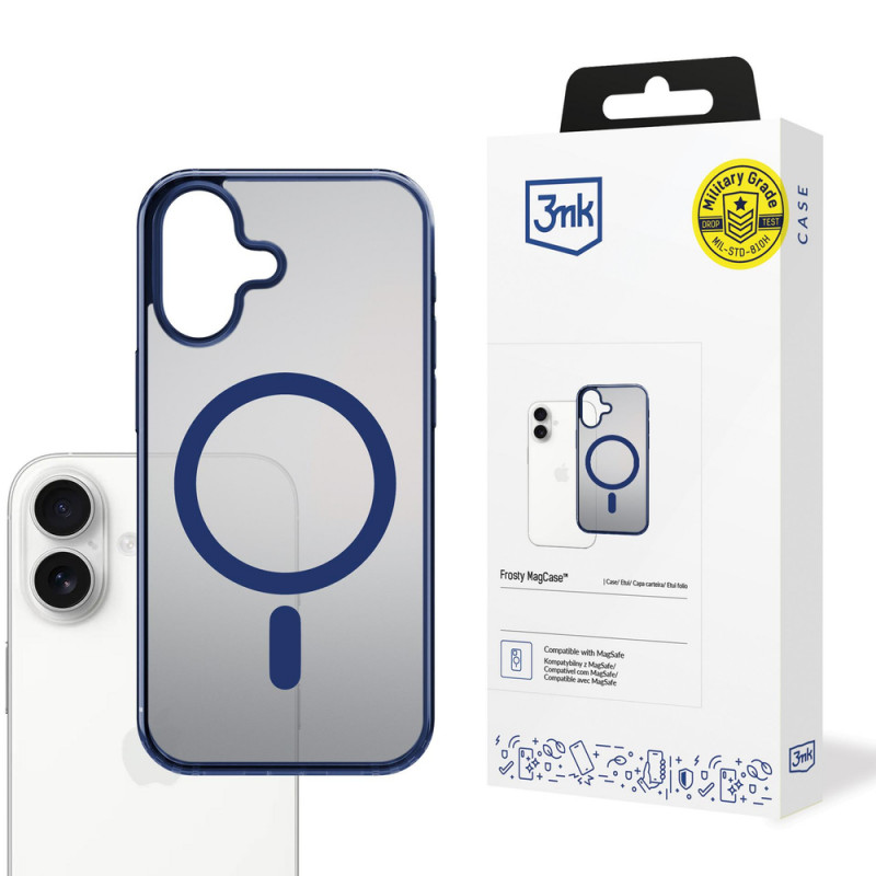 3MK Frosty MagCase for Apple iPhone 17, blue
