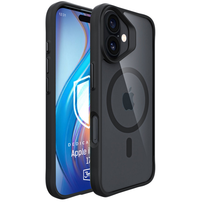 3MK Satin Armor MagCase for Apple iPhone 17, black