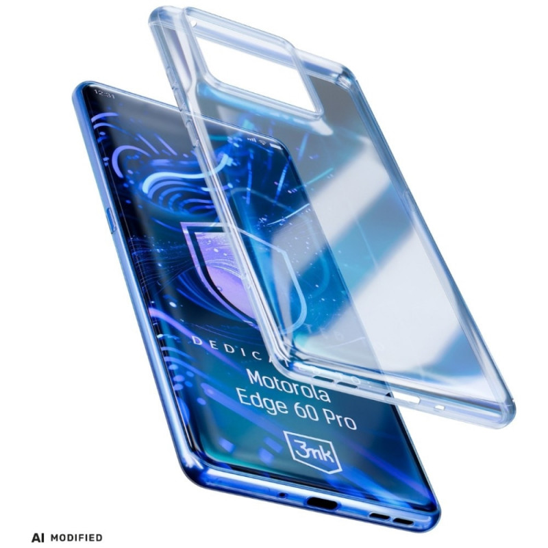 3MK Clear Case for Motorola Edge 60 Pro, transparent