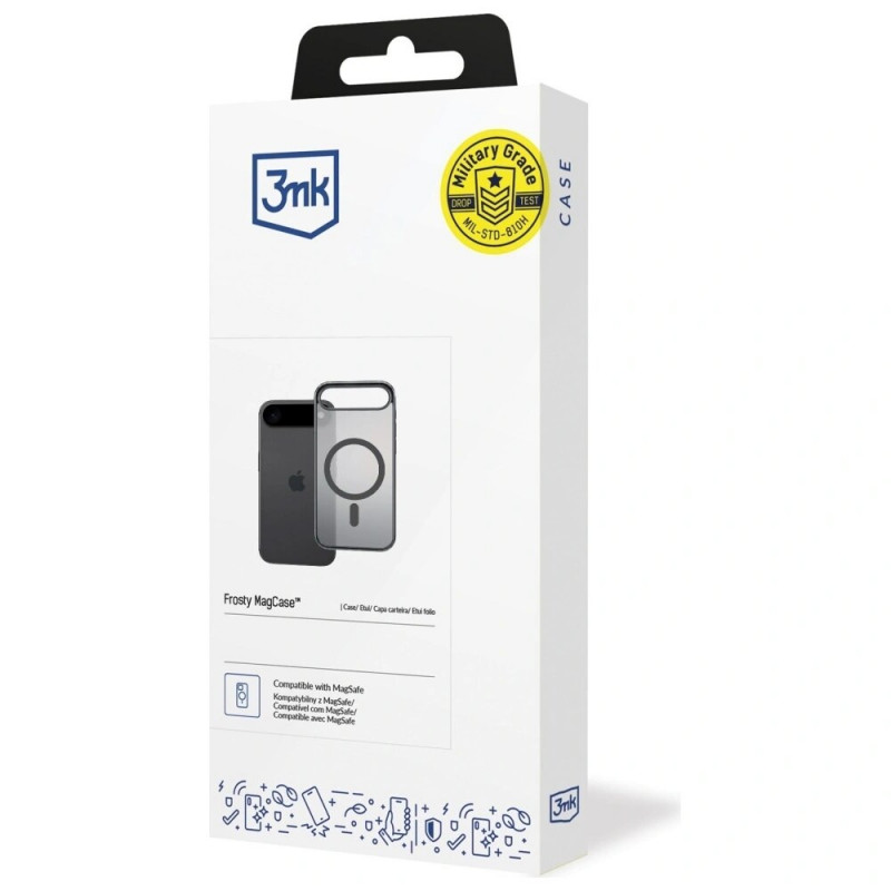 3MK Frosty MagCase Apple iPhone Air Case, Black