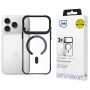 3MK Satin Armor MagCase Case for Apple iPhone 17 Pro, Transparent Black