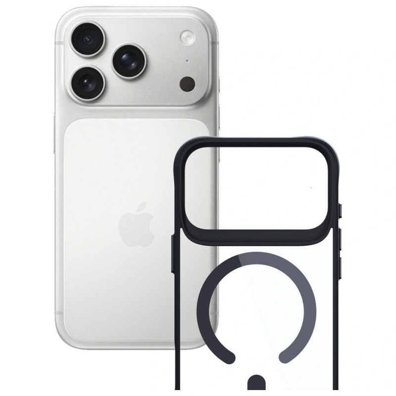 3MK Satin Armor MagCase Case for Apple iPhone 17 Pro, Transparent Black