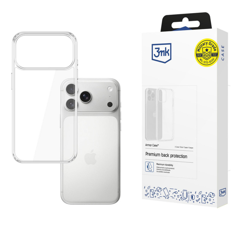 3MK Armor Case for Apple iPhone 17 Pro Max, Transparent