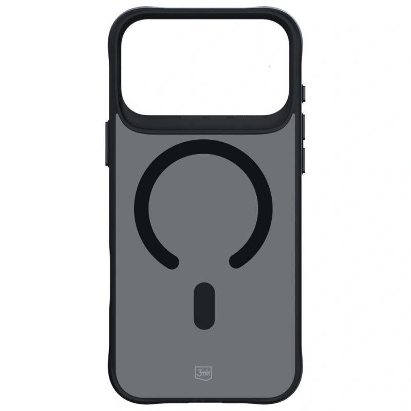 3MK Smoke MagCase Case for Apple iPhone 17 Pro Max, Black Semi-Transparent