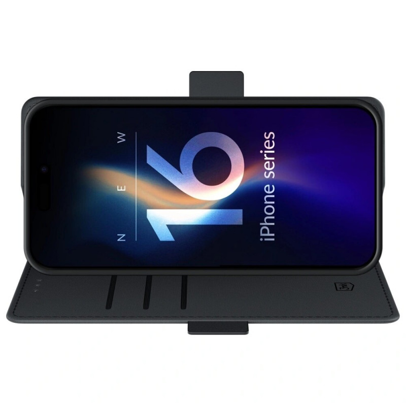 3MK Wallet Case for Apple iPhone 17, Black