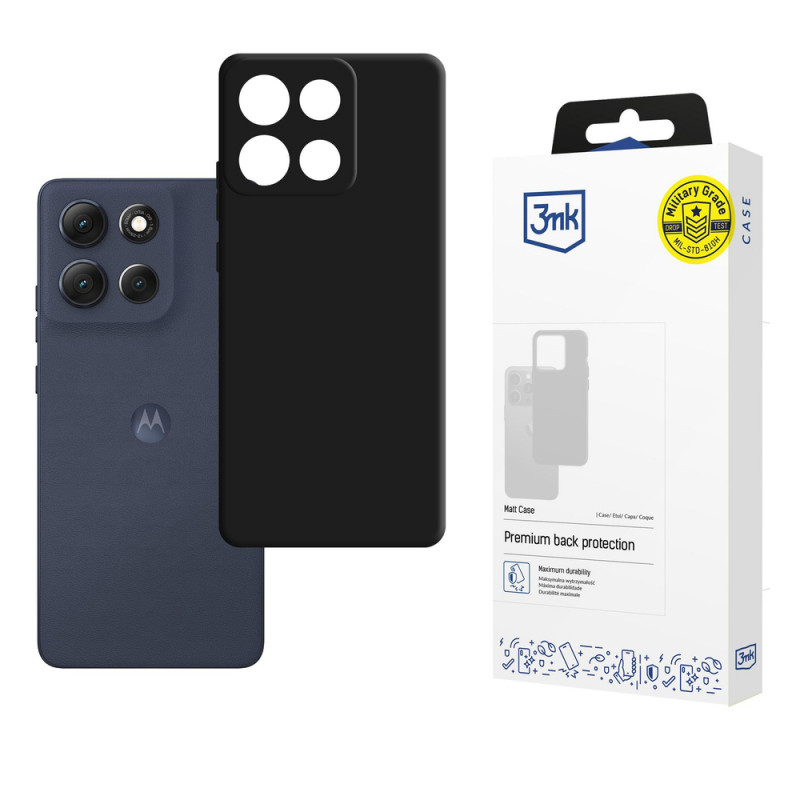 3MK Matt Case Motorola Moto G86, black