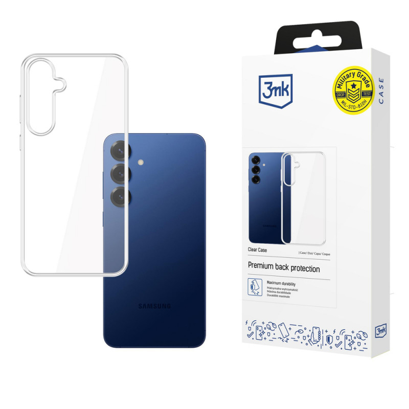 3MK Clear Case for Samsung Galaxy S25 FE, transparent