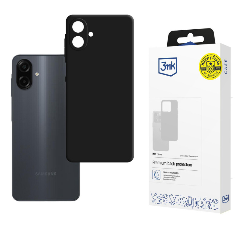 3MK Matt Case for Samsung Galaxy A07 4G, black