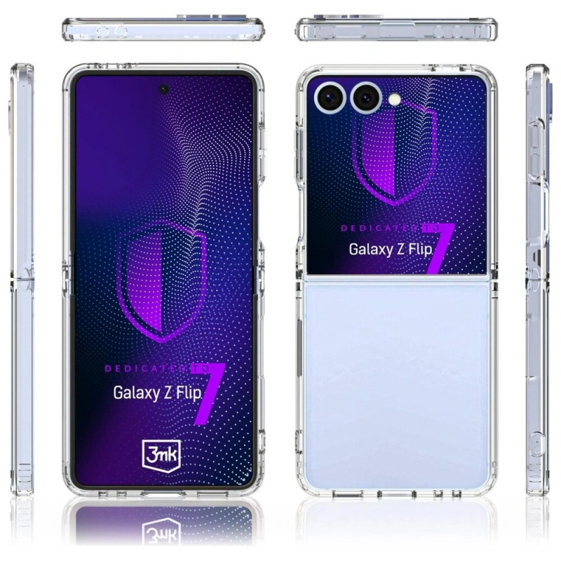 3MK Armor Case for Samsung Galaxy Z Flip7, Transparent