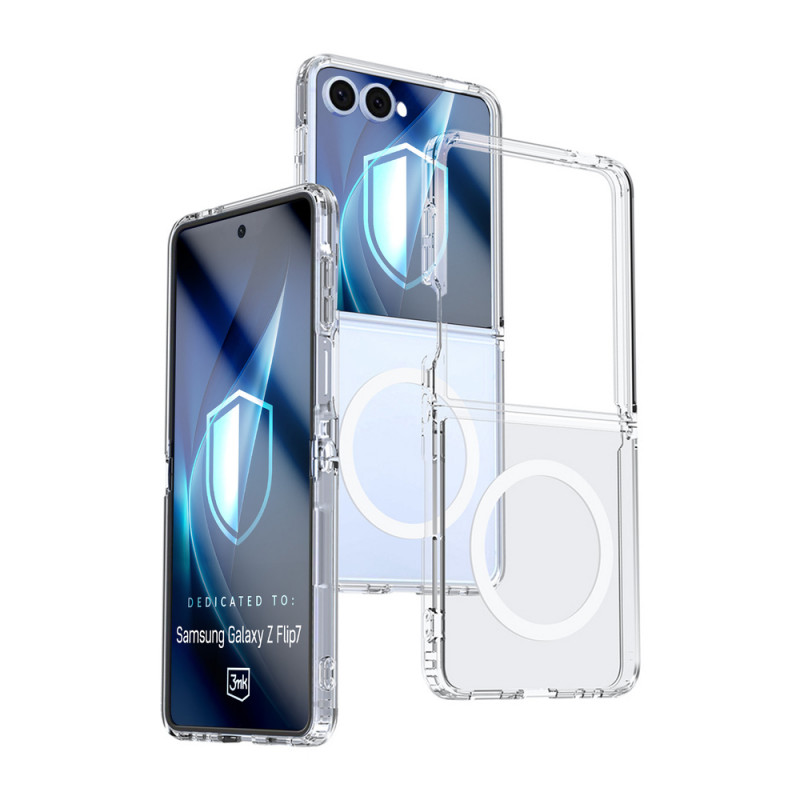 3MK Armor MagCase for Samsung Galaxy Z Flip7, Transparent