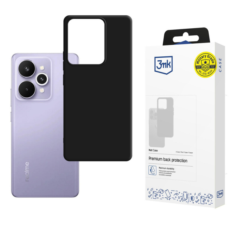 3MK Matt Case for Realme 15 5G / 15 Pro 5G, Black