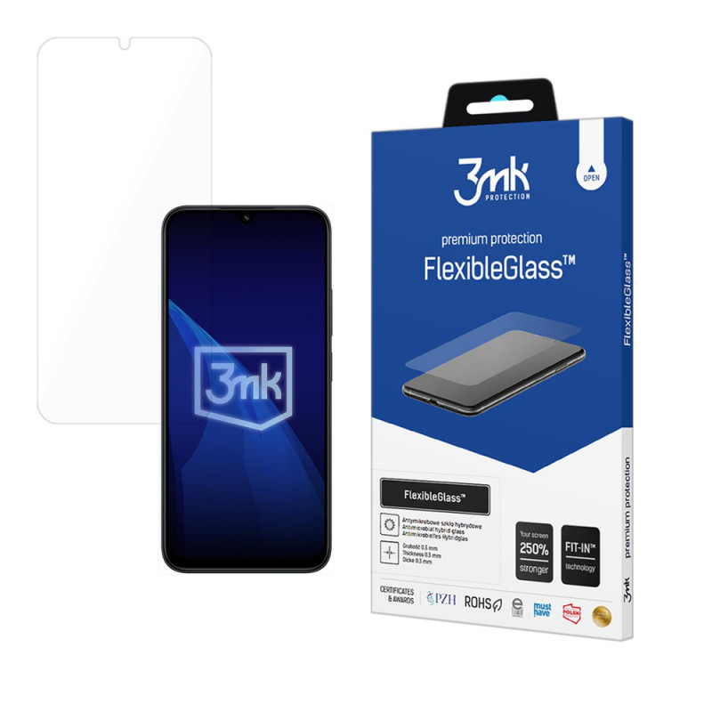 3MK FlexibleGlass hybrid glass screen protector for Xiaomi Redmi 15C 4G