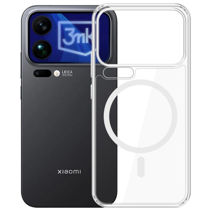 3MK Armor MagCase Xiaomi 17 Pro Max smartphone case, transparent