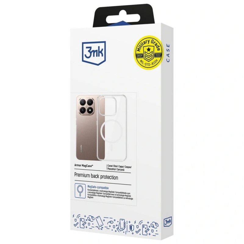 3MK Armor MagCase Xiaomi 15T 5G smartphone case, transparent