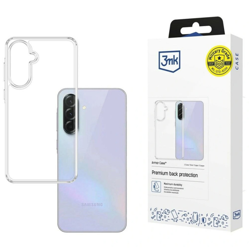 3MK Armor Case Samsung Galaxy A37 smartphone case, transparent
