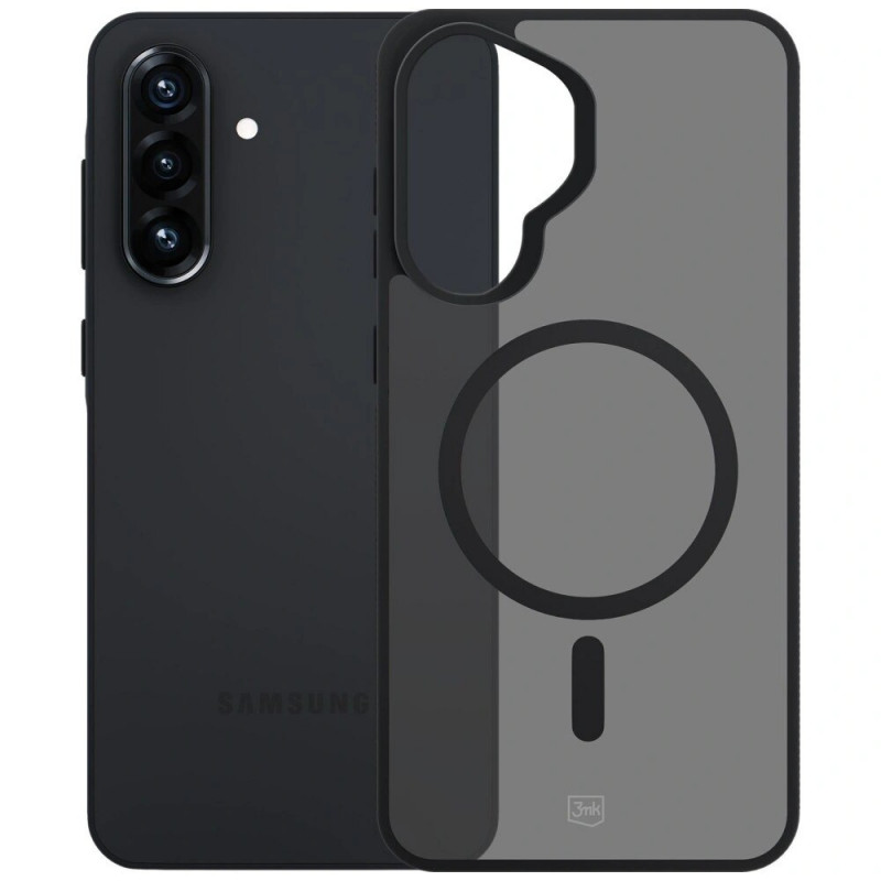 3MK Smoke MagCase Samsung Galaxy A37 smartphone case, smoke black