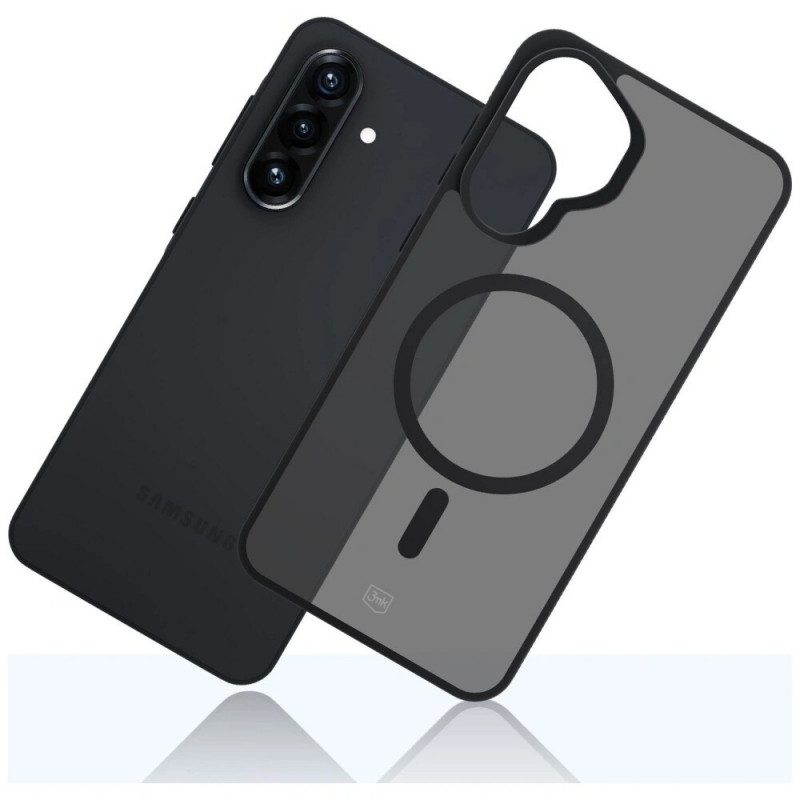 3MK Smoke MagCase Samsung Galaxy A37 smartphone case, smoke black