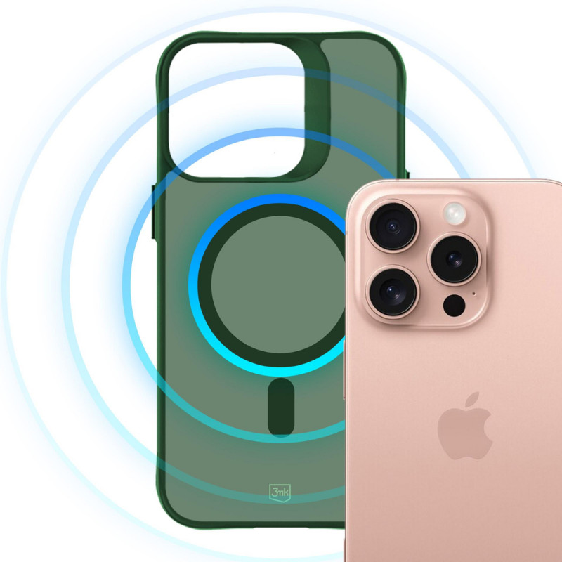 3MK Smoke MagCase for Apple iPhone 16 Pro Max, green