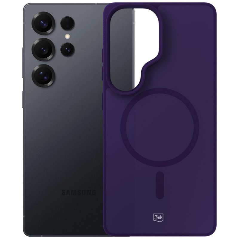 3MK Smoke MagCase for Samsung Galaxy S25 Ultra, purple