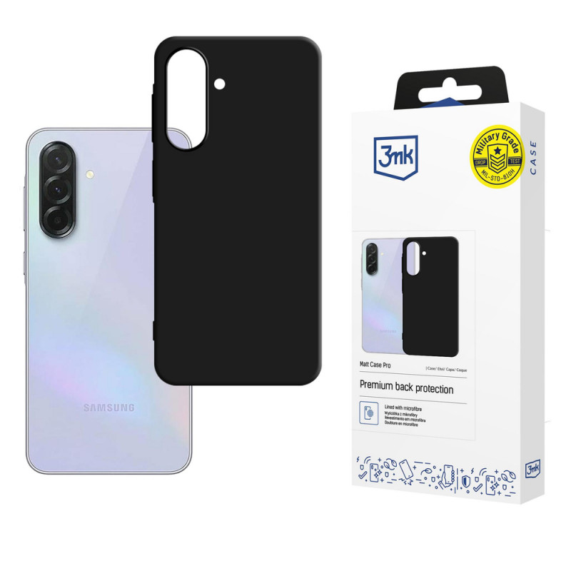 3MK Matt Case Pro Samsung Galaxy A37 smartphone case, black